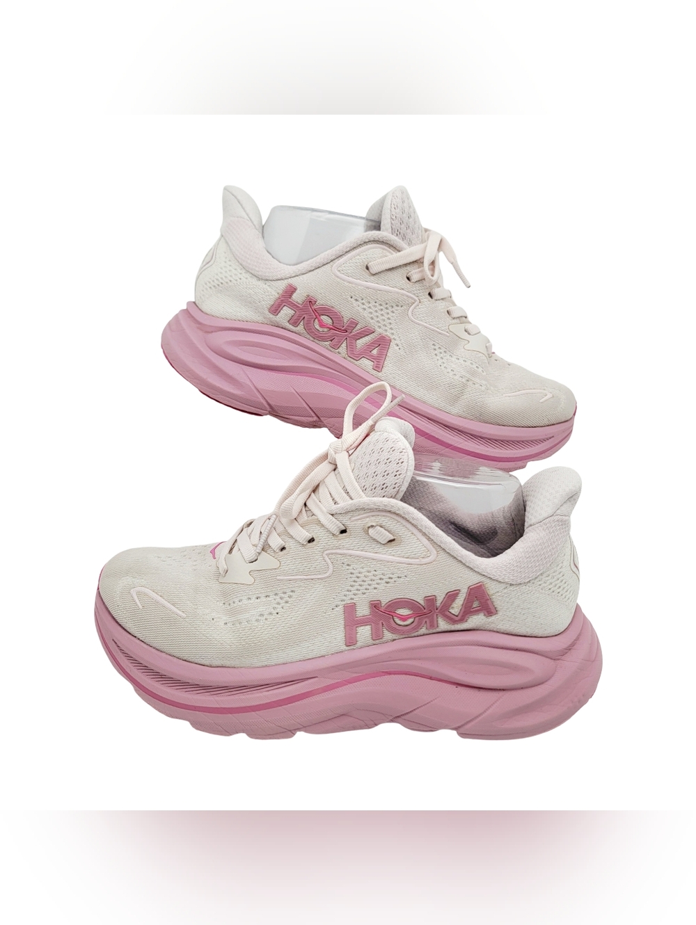 HOKA Clifton 10 Women's Sneakers Size 6.5B Pink Rose Cream